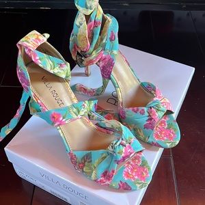 Floral High Heel Sandal